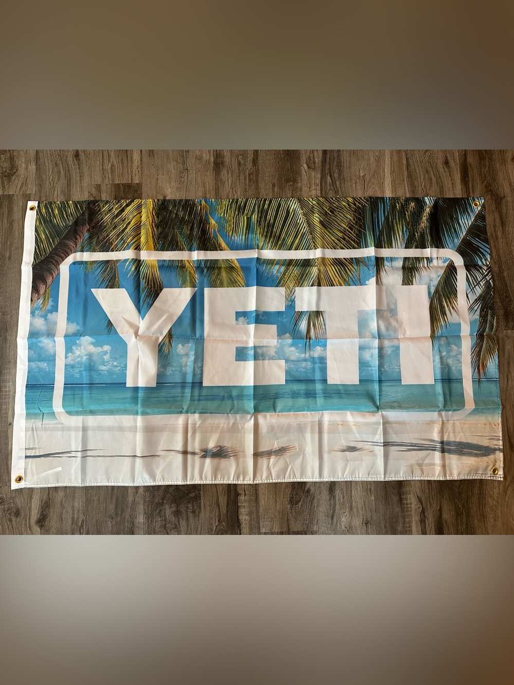 Yeti Tropical Beach Ocean 3x5 Flag Banner